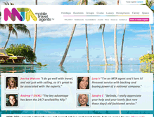 Tablet Screenshot of mtatravel.com.au